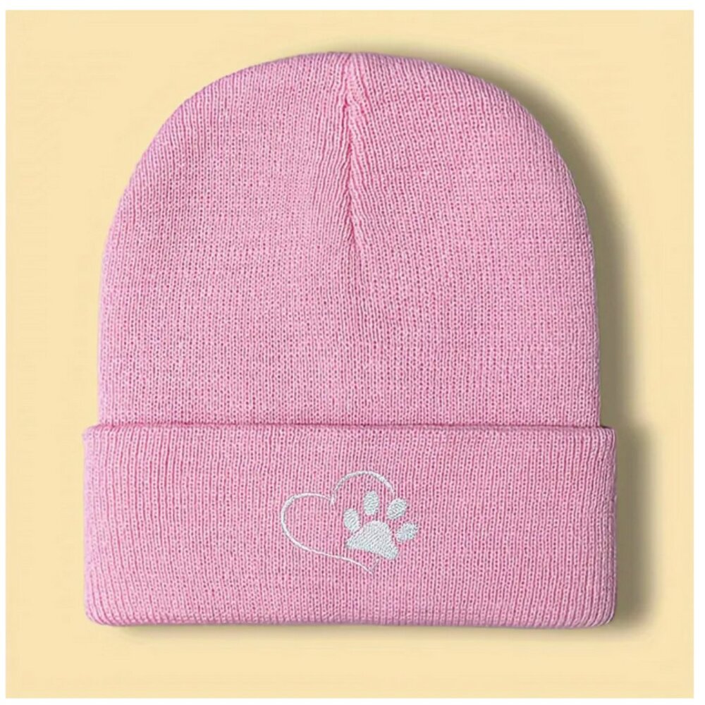 Paw On My Heart Stocking Beanie Hat